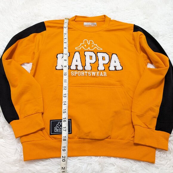 Kappa Unisex Crew Neck Orange with Black Pullover Loopknit 8Yrs Sweatshirt NWOT - Picture 5 of 8
